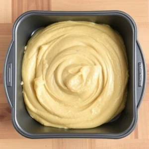 Bake Pour the batter into your greased pan and bake for 25-30 minutes, or until a toothpick inserted into the center comes out clean.