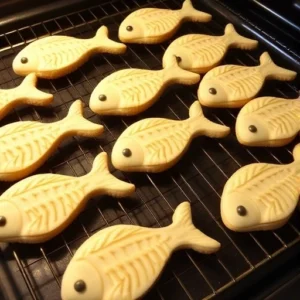 Bake the cookies in your preheated oven for about 8 to 10 minutes or until the edges are slightly golden. The center of the cookies should still be soft. Once baked, remove them from the oven and let them cool on a wire rack.