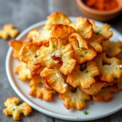 Crispy Cottage Cheese Chips with a Touch of Spice