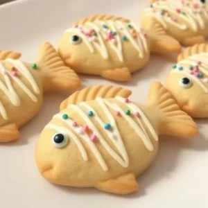 If you like, you can decorate the cookies by adding colored sugar or sprinkles on top while they are still warm. For an extra touch, drizzle with a bit of white chocolate or glaze once they have completely cooled.