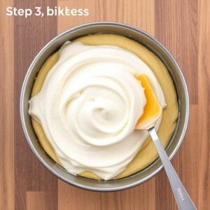 In a separate bowl, beat the softened cream cheese, powdered sugar, and vanilla extract until light and fluffy.