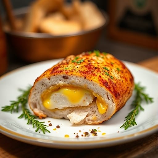 This cheesy, melty Colby Jack stuffed chicken is everything you need for a cozy dinner night! 😍🍗 A simple, flavorful recipe that will impress!