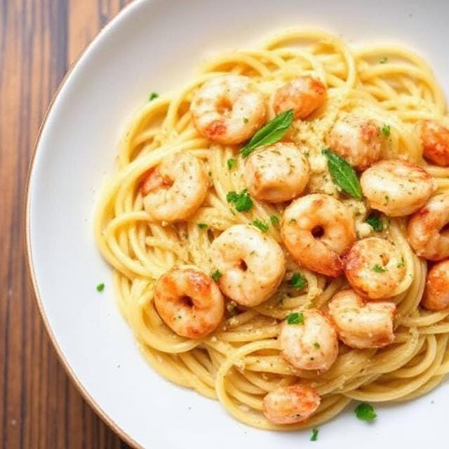 Garlic Butter Shrimp Pasta