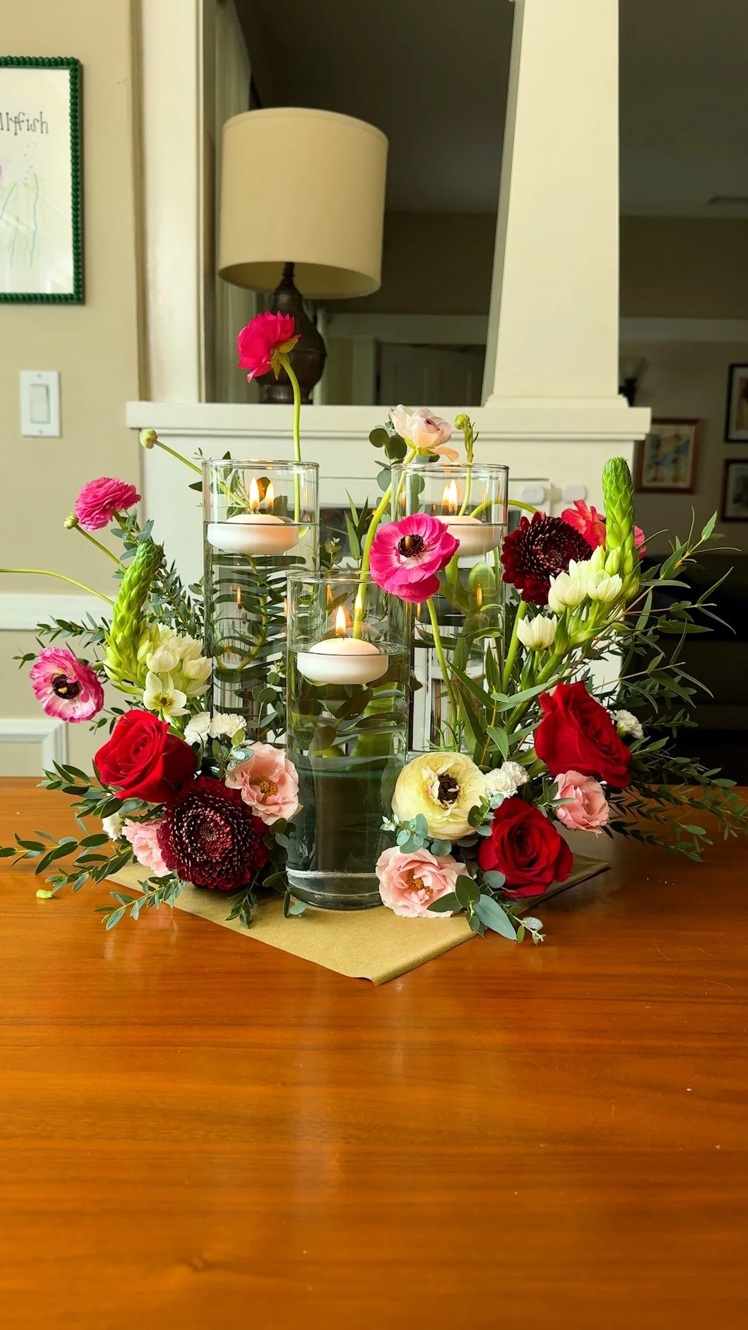 DIY wedding floating candle centerpieces for elegant decorations.