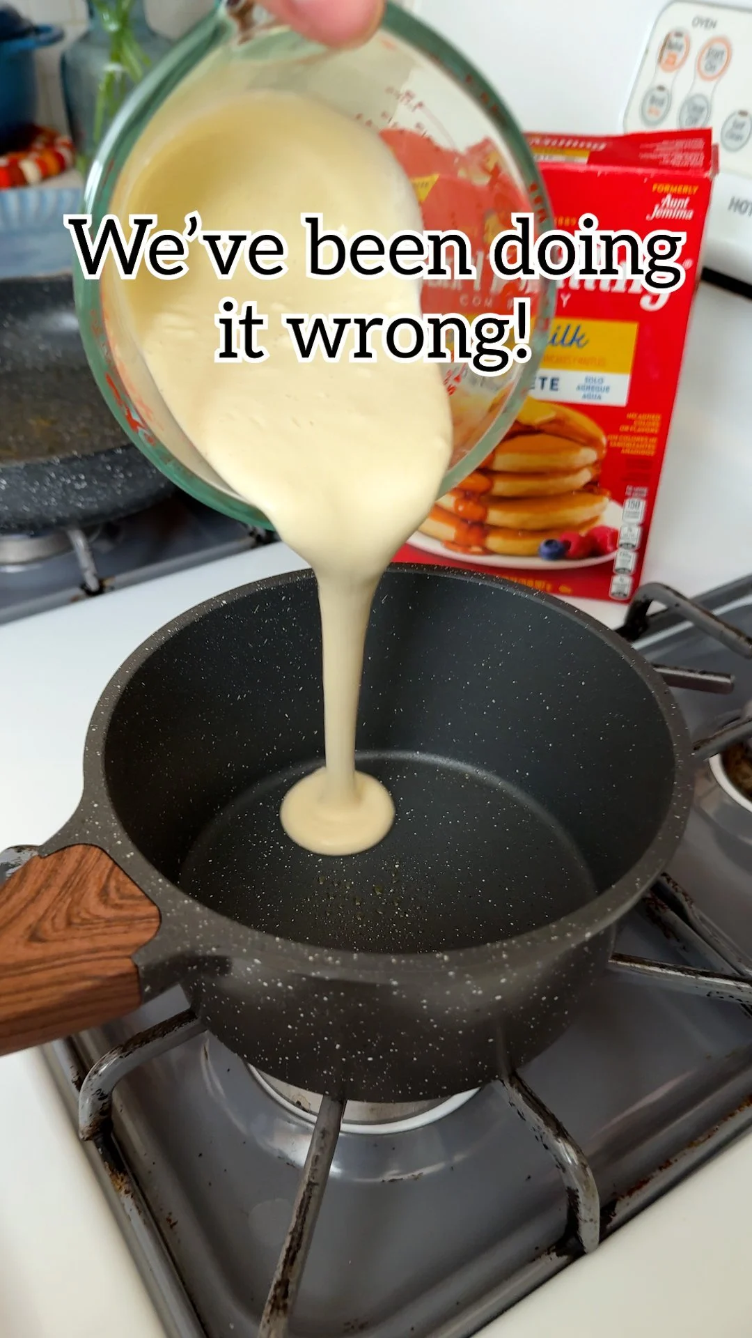 Perfect Round Pancakes With a Sauce Pot — Restaurant-Style, Great for Stacking