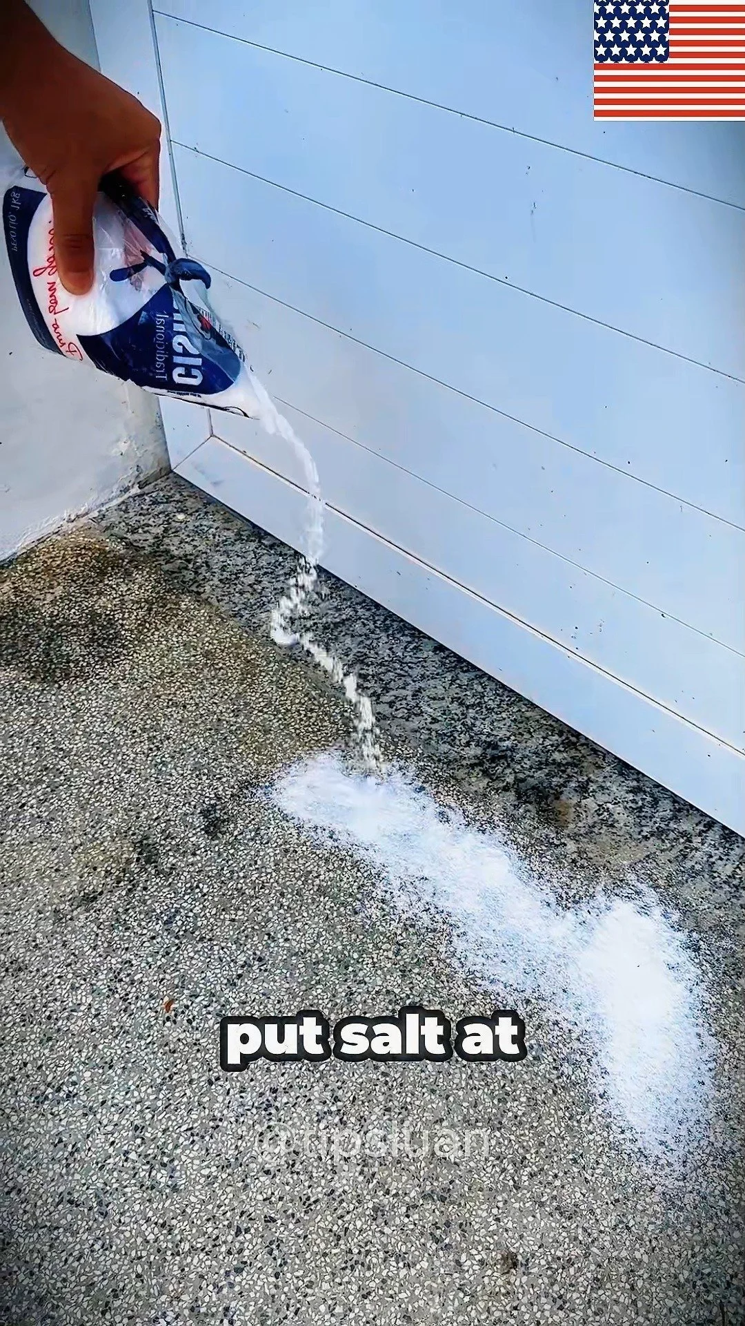 Salt placed at front door with surprising morning results