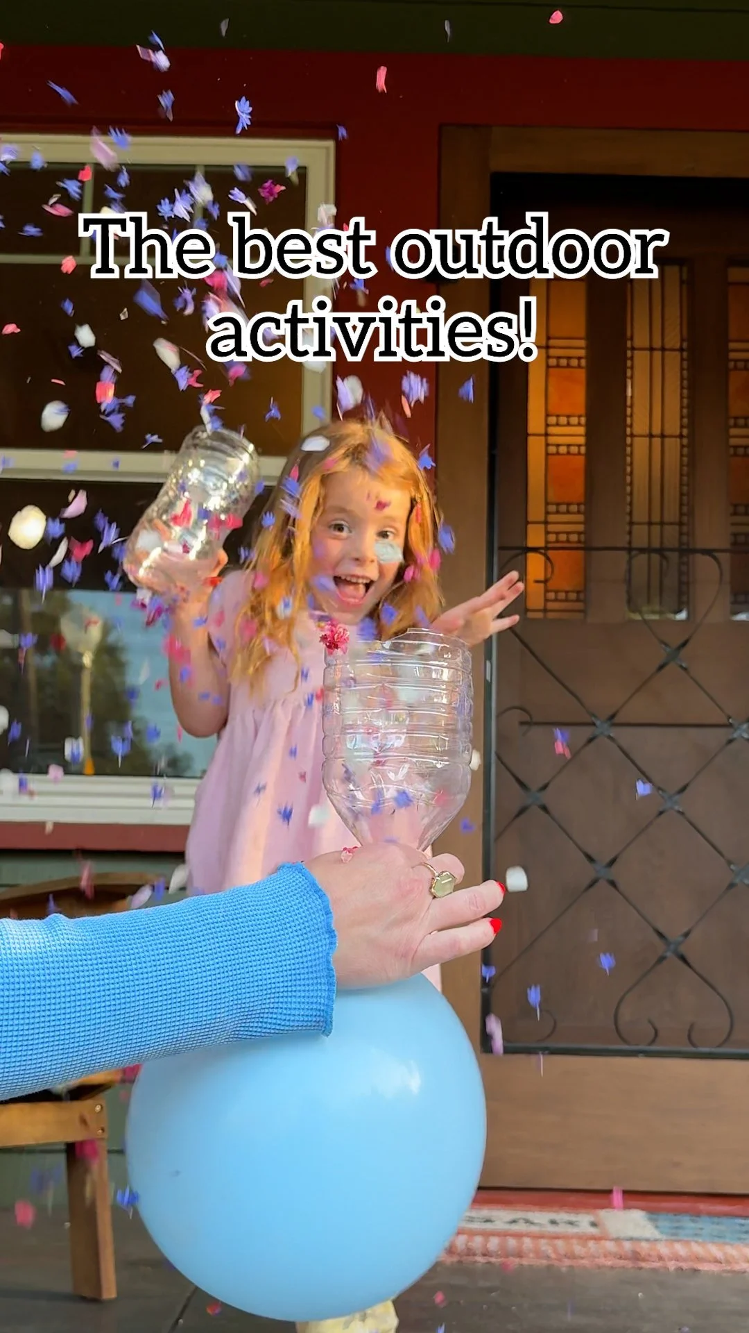 Family enjoying summer outdoor activities together in nature