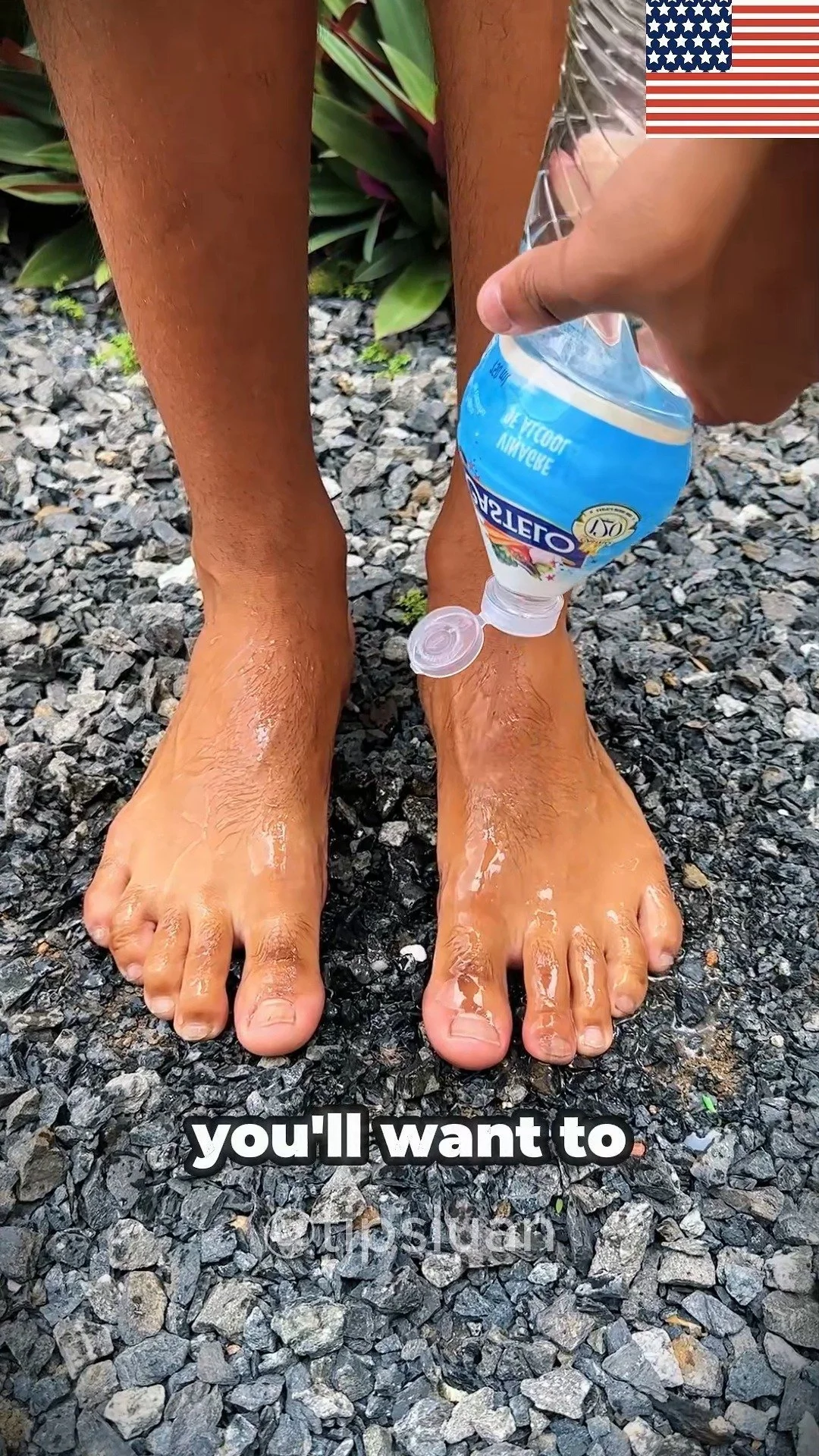 Relaxing vinegar foot soak before bed for tired feet