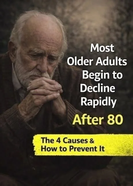 Infographic illustrating reasons older adults often do not live past 80.
